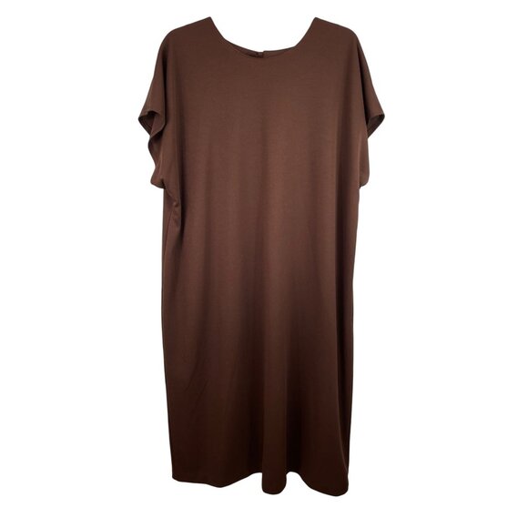 Vintage Style Brown Dress & Zebra Print Open Cardigan Set Womens Size B2 - Picture 6 of 10